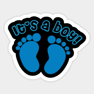 It's A Boy Baby Pregnant Mother T-shirt Sticker